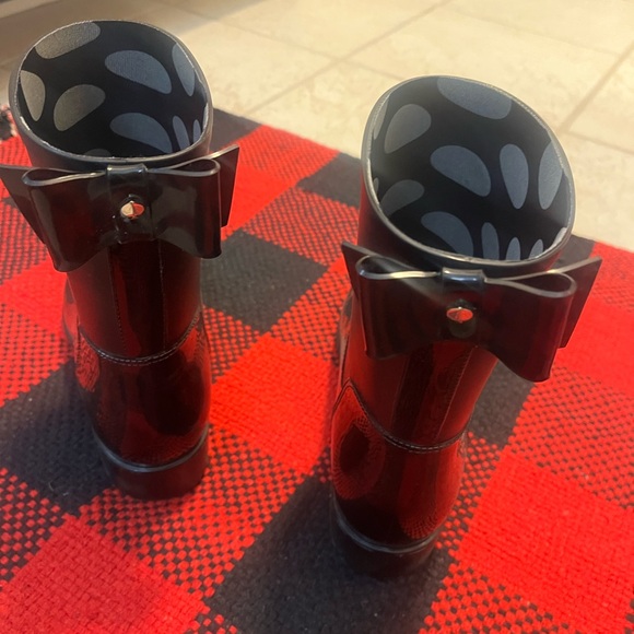 kate spade Rain-Bow Booties. Rain Boots, Like New, in box - Picture 11 of 12